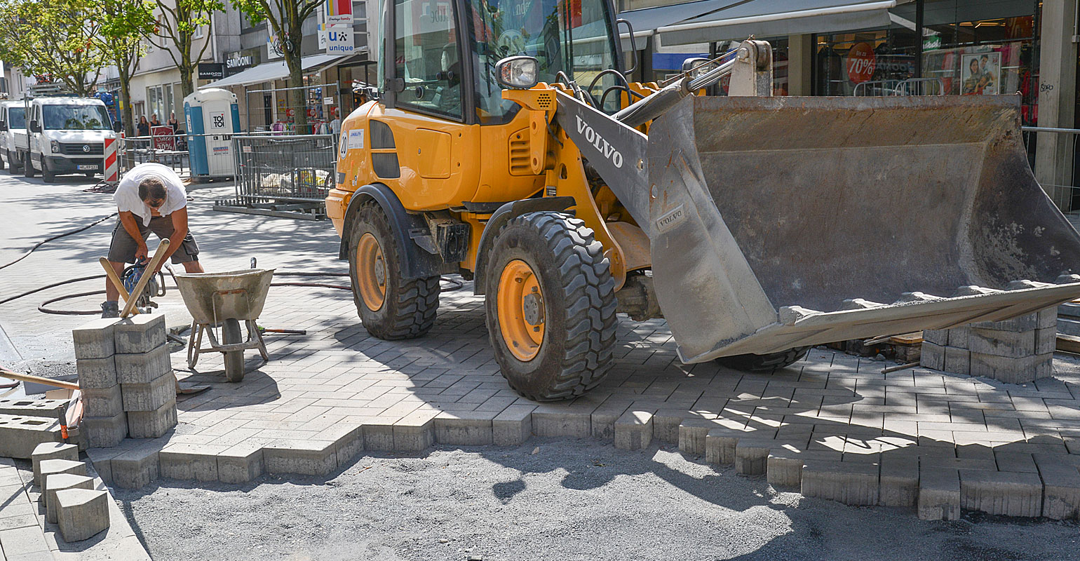 Baustelle-Pflaster