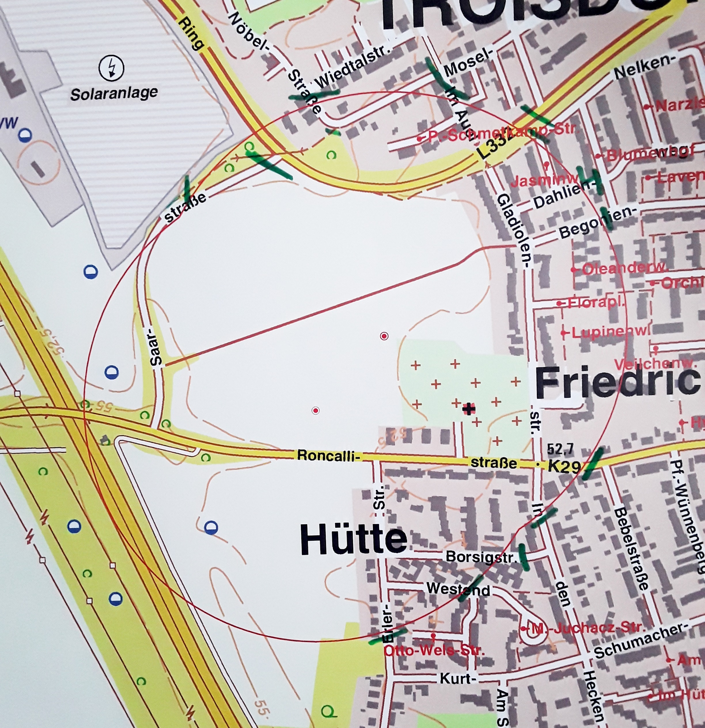 Blindgänger FWH Gebiet Juli 2018 Blindgänger FWH Gebiet Juli 2018