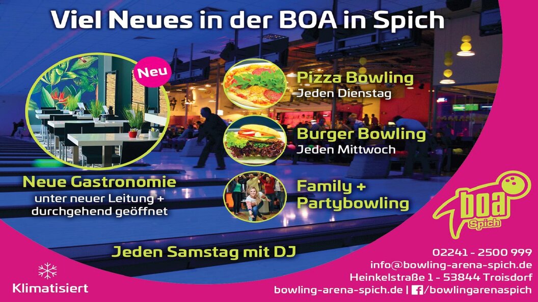 Troisdorf City Viel Neues in der BOA Spich Bowling Arena Spich