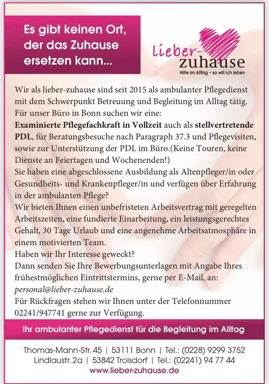 lieber zuhause