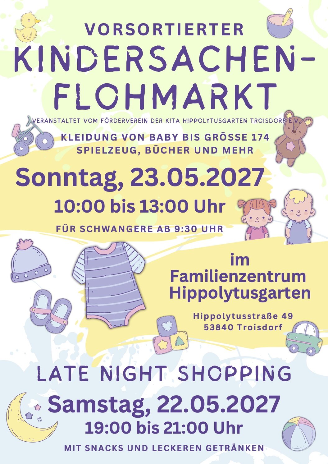 Plakat Flohmarkt Sommer 27