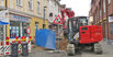 Sanierung Abschnitt II - Bauzaun Alte Poststraße / Stand Oktober 2015