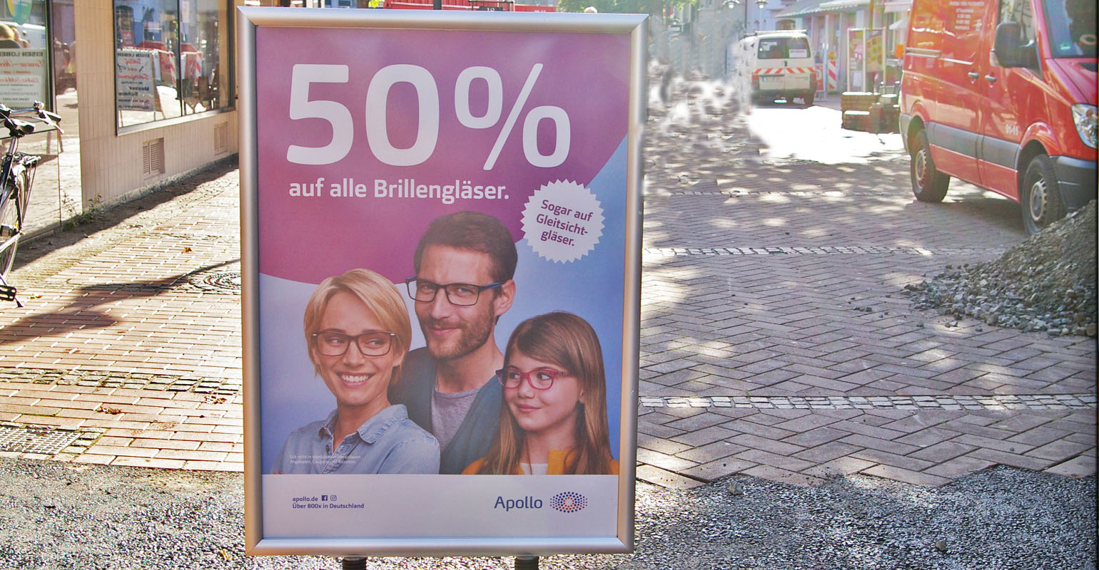 apollo aktion 50 auf brillengläser wie lange