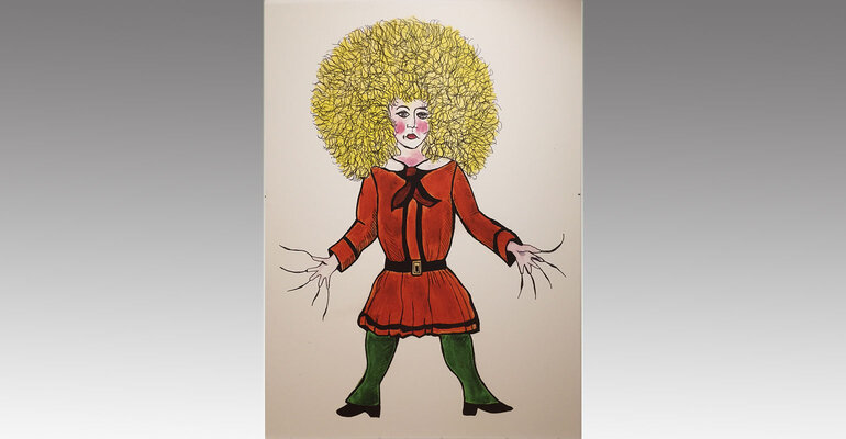 Zeichnungen von Lena Reifenhäuser zur Ausstellung "Struwwelpeter" im Bilderbuchmuseum Troisdorf