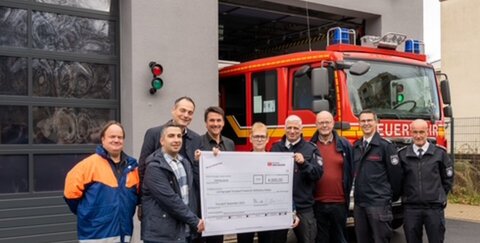 v.l. Lars Viehöver, Firat Kaygisi, Thomas Lewen, BM Alexander Biber, Heike Goralczyk, Rizzello Salvatore, Horst Wende, Lars Gödel, Hans-Jürgen Spies