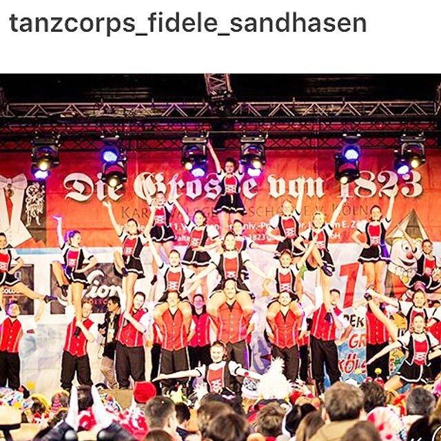 Mächtig stolz auf unser Troisdorfer Tanzcorps tanzcorpsfidelesandhasen letzte Woche im TanzbrunnenToller Verein