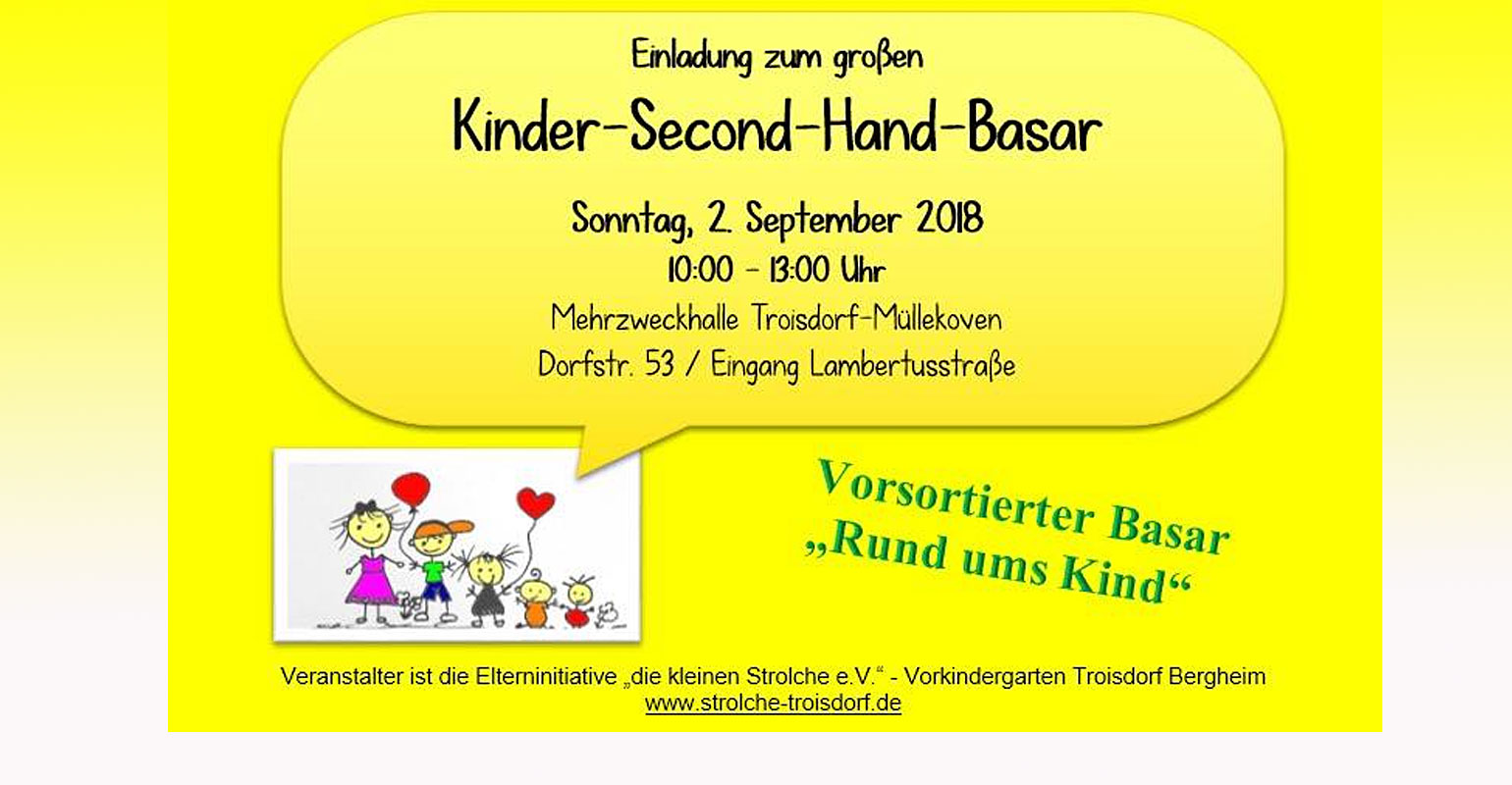 Troisdorf City | Kleine Strolche: Kinder-Second-Hand-Basar ...