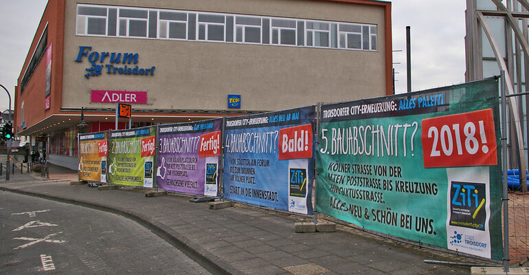 Sanierung Fußgängerzone von Kölner Platz bis zum Forum